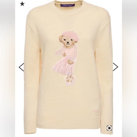*SOLD* Ralph Lauren Bear Sweater - Picture 1 of 5